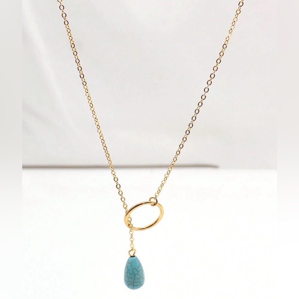 DENKAYS BOHO TURQUISE NECKLACE